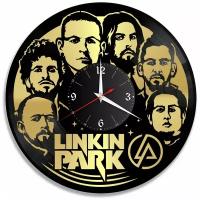 Настенные часы Redlaser группа Linkin Park золото, из винила, №3 VC-10111-1