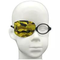 Окклюдер на очки eyeOK "Military ", камуфляж, размер M, для закрытия правого глаза, анатомический