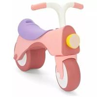 Детская каталка-толокар Arolo 3в1 с безопасными колесами, встроенной музыкой и фонарем, цвет фламинго