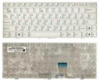 Клавиатура для нетбука Asus 0KNA-0U4UI03, русская, белая с белой рамкой