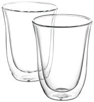 De'Longhi Набор стаканов для латте, 2 шт. прозрачный