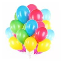 Воздушные шары с гелием разноцветные 25 шт