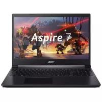 Ноутбук Acer Aspire 7 A715-42G-R6VJ (AMD Ryzen 5 5500U 2100MHz/15.6"/1920x1080/8GB/256GB SSD/NVIDIA GeForce GTX 1650 4GB/Endless OS) NH.QBFER.001, черный