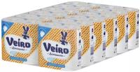 Туалетная бумага Veiro Домашняя 2 слоя 4рулона в упаковке белая упаковка 12 пачек всего 48 рулонов