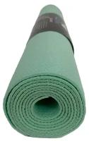 Коврик для йоги Puna RamaYoga, прочный, нескользящий, сделан в России. 185 x 60 х 0,3 см, зеленый