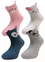 Носочки с ушками для девочки 21010 К Vericoh, 3-4 года