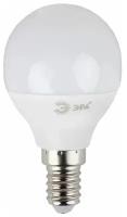 Лампа светодиодная, 7 (60) Вт, цоколь E14 (миньон), шар, холодный белый