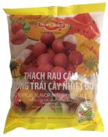 Желе фруктовое ассорти 6 фруктовых вкусов, упаковка 500 г, New Choice, Вьетнам