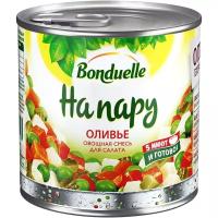 Овощная смесь «На пару» для салата «Оливье» Bonduelle жестяная банка 310 г