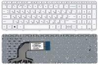 Клавиатура для ноутбука HP Pavilion 15-n060sr белая с рамкой