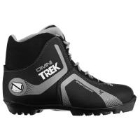 Trek Ботинки лыжные TREK Omni 4 NNN, цвет чёрный, лого серый, размер 37