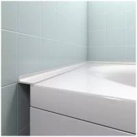 Акриловый бордюр для ванной ГЛ - длина 75, ширина 3.6 сантиметров левая сторона