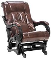 Кресло-качалка Leset Модель 78, 68 x 99 см, обивка: искусственная кожа, цвет: венге/Antik сrocodile