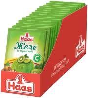 Смесь для желе Haas десертное со вкусом киви с витамином С, 50 г, 15 уп