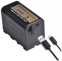 Аккумуляторная батарея Run Energy NP-F750 (F770) для камер Sony c функцией заряда от USB и Power bank