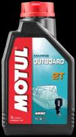 Минеральное моторное масло Motul Outboard 2T, 1 л
