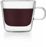 Чашка для кофе SamaDoyo с двойными стенками, из боросиликатного стекла, 180 мл, 2 шт