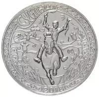 Монета 100 тенге в блистере Суйинши (Радостная весть). Казахстан, 2018 г. в. Состояние UNC