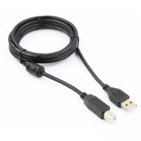 Кабель Cablexpert USB-A - USB-B (CCF-USB2-AMBM-6) 1.8 м, черный