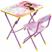 Комплект Nika стол + стул Маленькая принцесса (КУ1/17)