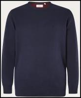 Пуловер женский, s.Oliver, артикул: 131.10.202.17.170.2116115, цвет: темно-синий (5978), размер: XXL