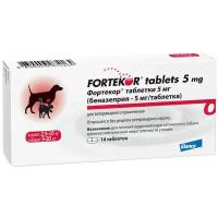 ФОРТЕКОР 5 мг таблетки для собак для лечения сердечной недостаточности уп. 14 таблеток (14 таблеток)