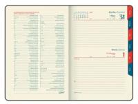 Ежедневник-планер (планинг) / записная книжка / блокнот датированный на 2023 год формата А5 148х218 мм Galant Infinity, под кожу, красный