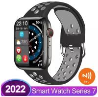 Умные часы Smart Watch X7 PRO MAX Series 7 45 mm (iOS \ Android) / Смарт часы с сенсорным экраном / Черные