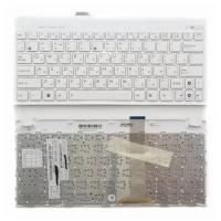 Клавиатура для ноутбука Asus Eee PC 1018PB русская, белая, с белым топкейсом, Ver.1