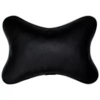 Подушка на подголовник автомобильного кресла в машину МАТЕХ ЭКОНОМ черный, для поддержки головы, 30х23 см
