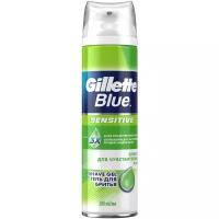Гель для бритья Blue Sensitive для чувствительной кожи Gillette