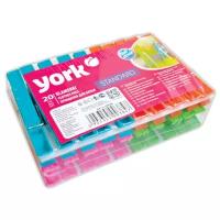 York прищепки пластиковые разноцветные Standard 20 шт. разноцветный