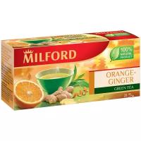 Чай зеленый Milford Orange-ginger в пакетиках, 1 уп