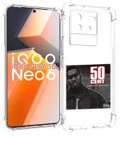 Чехол MyPads 50 Cent - Power Of The Dollar для Vivo iQoo Neo 6 5G задняя-панель-накладка-бампер