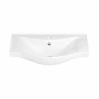 Подвесная/мебельная раковина для ванной комнаты Wellsee Bisou 151201000, размер умывальника 45*37 см, цвет глянцевый белый