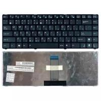 Клавиатура для ноутбука Asus Eee PC 1225CE черная с черной рамкой