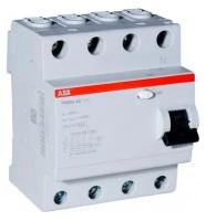 Выключатель дифференциального тока (УЗО) 4п 80А 300мА тип AC F204 ABB 2CSF204001R3800