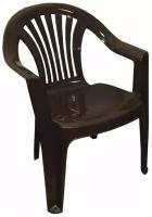 Садовое кресло, Садовый стул, Полипропилен, 56.7х57.8х82.5 см, цвет шоколад