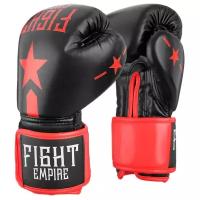 Боксерские перчатки Fight Empire 4153929-4153940 черный/красный 12 oz
