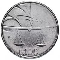 Монета Банк Италии "Шестнадцать веков истории" 100 лир 1990 года