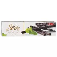 Набор конфет Carletti Шоколадный хворост Mint Sticks со вкусом мяты из темного шоколада, 75 г