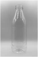 Бутылка ПЭТ 1 л, 25 шт, молоко, прозрачная