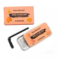 Kiss Beauty Мыло для укладки бровей 3D Eyebrow Styling Soap Персик прозрачный