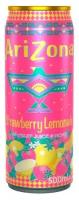 Напиток Arizona Strawberry Fruit Juice & Honey / Аризона Клубничный Лимонад с мёдом 500мл (Голландия)