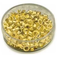Кольца люверсы Piccolo 5 мм золото 2 шт х 250 колец