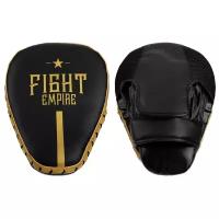 Лапа боксёрская FIGHT EMPIRE PRO, 1 шт., цвет чёрный/золотой