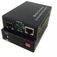 Медиаконвертер 10/100/1000-Base-T - 1000Base-FX, SFP порт, поддержка LFP (DIP), БП AC, DC