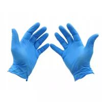 Перчатки нитриловые, голубые, размер XL, 100 шт / Перчатки одноразовые / Перчатки хозяйственные