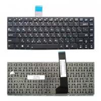 Клавиатура для ноутбука Asus K46, K46C, K46CA, K46CB, K46Cm, S405C, S46C Series. Плоский Enter. Черная, без рамки. 0KNB0-4104RU00, AEKJC700010.