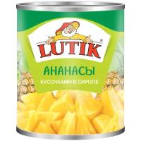 Ананас кусочками в сиропе ТМ Lutik (Лютик)